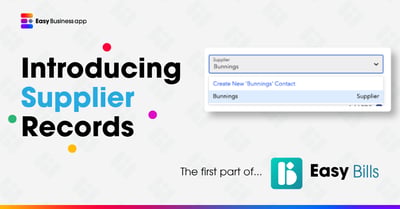 Introducing Supplier Records in Easy Business App