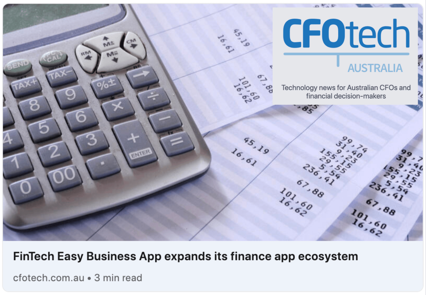 CFO Tech Feature